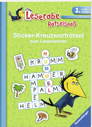 Leserabe: Sticker-Kreuzworträtsel zum Lesenlernen (2. Lesestufe), grün - Abbildung 1