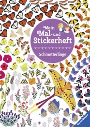 Mein Mal- und Stickerheft: Schmetterlinge