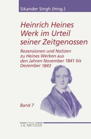 Heinrich Heines Werk im Urteil seiner Zeitgenossen 7