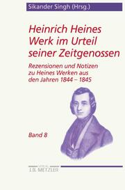 Heinrich Heines Werk im Urteil seiner Zeitgenossen 8