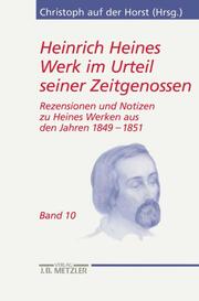 Heinrich Heines Werk im Urteil seiner Zeitgenossen 10