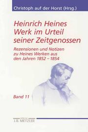 Heinrich Heines Werk im Urteil seiner Zeitgenossen 11