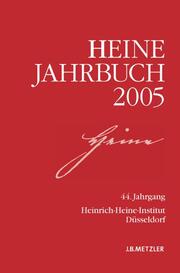 Heine-Jahrbuch 2005 - Cover