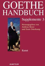 Goethe-Handbuch Supplemente 3 - Cover