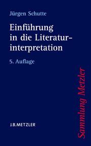 Einführung in die Literaturinterpretation - Cover