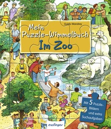 Mein Puzzle-Wimmelbuch: Im Zoo
