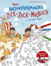 Mein monsterlanges Zick-Zack-Malbuch: Fang den Schnurk!