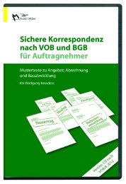 Sichere Korrespondenz nach VOB und BGB für Auftragnehmer 2012