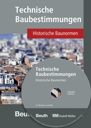 Technische Baubestimmungen - Historische Baunormen - DVD Mehrplatzlizenz Apartbezug