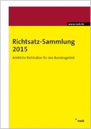 Richtsatz-Sammlung für das Kalenderjahr 2015