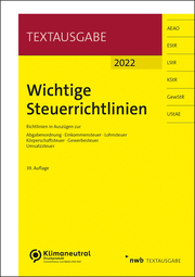 Wichtige Steuerrichtlinien 2022 - Cover