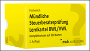 Mündliche Steuerberaterprüfung Lernkartei BWL/VWL - Cover