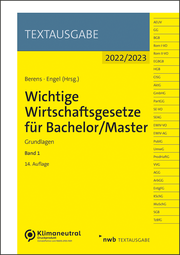 Wichtige Wirtschaftsgesetze für Bachelor/Master 1