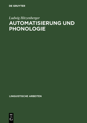 Automatisierung und Phonologie - Cover