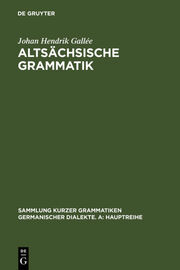 Altsächsische Grammatik - Cover