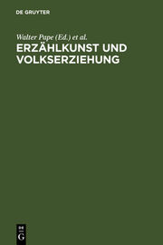 Erzählkunst und Volkserziehung - Cover