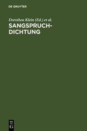 Sangspruchdichtung - Cover
