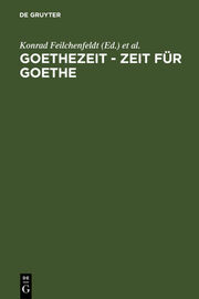 Goethezeit - Zeit für Goethe - Cover