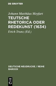 Teutsche Rhetorica oder Redekunst (1634) - Cover