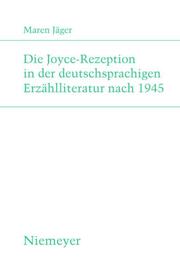 Die Joyce-Rezeption in der deutschsprachigen Erzählliteratur nach 1945 - Cover