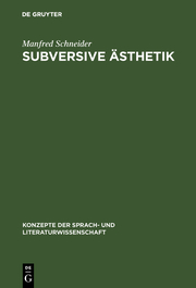 Subversive Ästhetik - Cover
