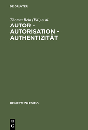 Autor - Autorisation - Authentizität - Cover