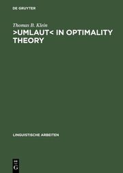 >Umlaut< in Optimality Theory