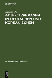 Adjektivphrasen im Deutschen und Koreanischen
