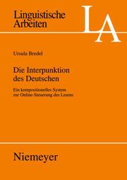 Die Interpunktion des Deutschen - Cover