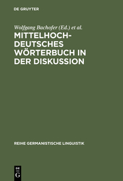 Mittelhochdeutsches Wörterbuch in der Diskussion - Cover