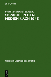 Sprache in den Medien nach 1945 - Cover