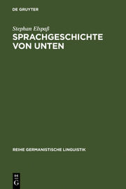 Sprachgeschichte von unten - Cover