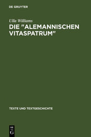 Die ' Alemannischen Vitaspatrum ' - Cover