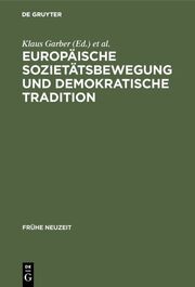 Europäische Sozietätsbewegung und demokratische Tradition - Cover