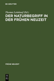 Der Naturbegriff in der Frühen Neuzeit - Cover
