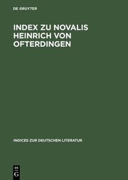 Index zu Novalis Heinrich von Ofterdingen - Cover