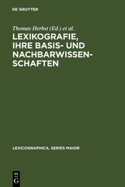 Lexikografie, ihre Basis- und Nachbarwissenschaften - Cover