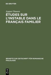 Études sur l'instable dans le français familier