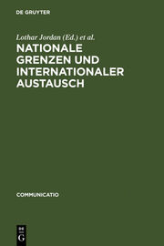 Nationale Grenzen und internationaler Austausch - Cover