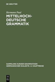 Mittelhochdeutsche Grammatik - Cover