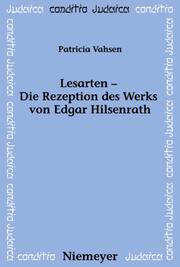 Lesearten - Die Rezeption des Werkes von Edgar Hilsenrath - Cover