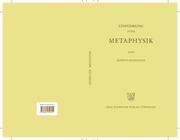 Einführung in die Metaphysik - Cover