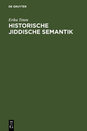 Historische jiddische Semantik - Cover
