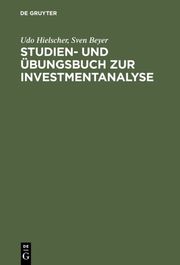 Studien- und Übungsbuch zur Investmentanalyse - Cover