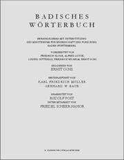 Badisches Wörterbuch Scheueracker-Schlenz