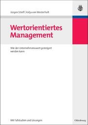 Wertorientiertes Management - Cover