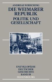 Die Weimarer Republik - Cover