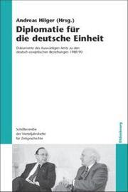 Diplomatie für die deutsche Einheit - Cover
