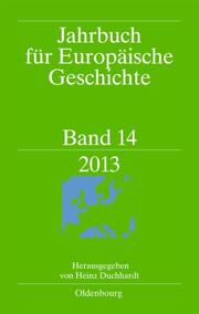 Jahrbuch für Europäische Geschichte 2013