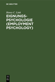 Eignungs-Psychologie (Employment Psychology)